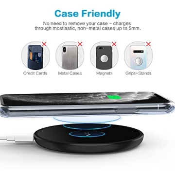 Vebach 15W Fast Wireless Charger Pad for iPhone Samsung