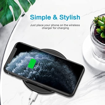 Vebach 15W Fast Wireless Charger Pad for iPhone Samsung