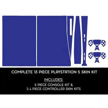 Gold Chrome Mirror Vinyl Decal Kit for PS5 Console