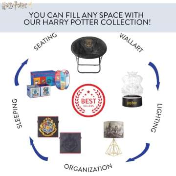 Idea Nuova Harry Potter Stick Table Lamp,Metal, Red