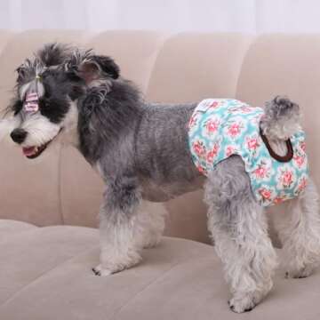 CuteBone Female Dog Diapers - Washable & Reusable for Comfort