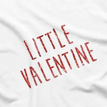 Printique Organic GOTS Certified Baby Onesie Unisex Bodysuit 0-18 months - Little Valentine | Cute Valentine's Day (Little Valentine, 0-3 Months)