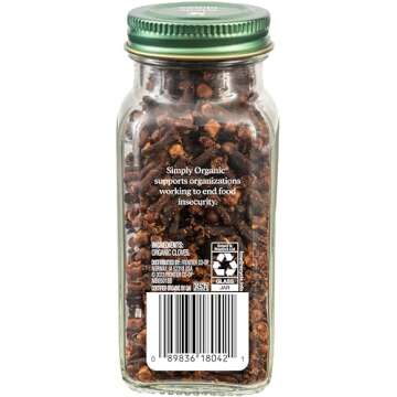 Simply Organic Whole Cloves, Certified Organic | 2.05 oz | Syzygium aromaticum (L.) Merr. & L.