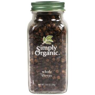 Simply Organic Whole Cloves, Certified Organic | 2.05 oz | Syzygium aromaticum (L.) Merr. & L.