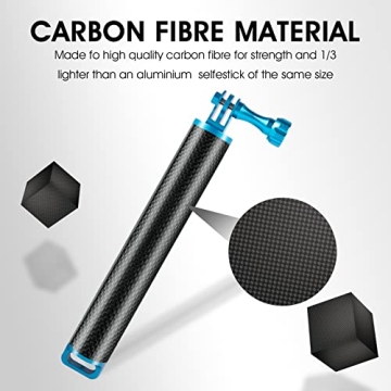 Carbon Fiber Waterproof Floating Hand Grip for GoPro