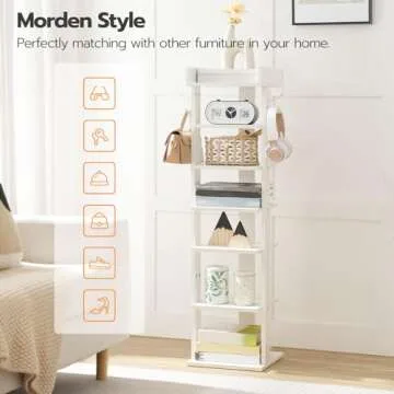 HOOBRO 7-Tier Vertical Shoe Rack for Organized Storage