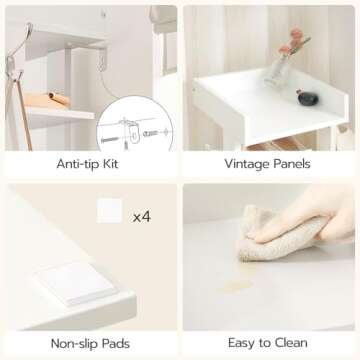 HOOBRO 7-Tier Vertical Shoe Rack for Organized Storage