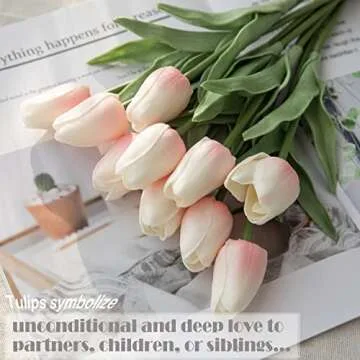 30pcs Real Touch Artificial Tulip for Home Decor