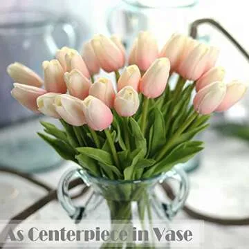 30pcs Real Touch Artificial Tulip for Home Decor