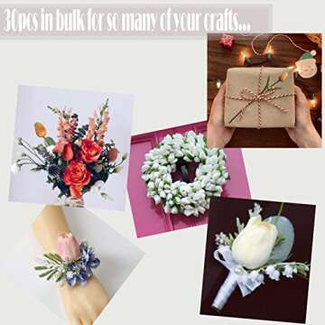 30pcs Real Touch Artificial Tulip for Home Decor