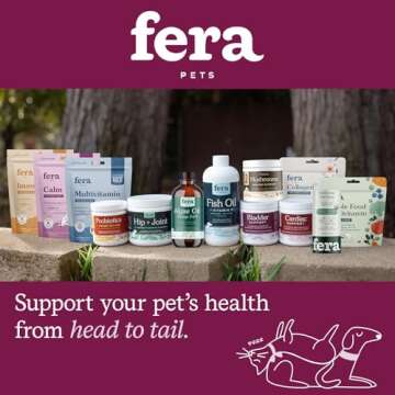 Fera Pet Organics Bladder Cranberry Supplement for Dogs & Cats - Vet Created - Kidney & Urinary - D-Mannose - Cranberry, Stinging Nettle - 60 Scoops​