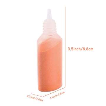 Fottaqqan 12 Pcs Art Sand,Colored Sand Kit,DIY Arts & Crafts Sand for Kids,Fine Sand for Wedding Dec...