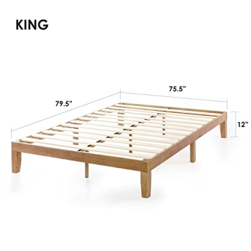 Mellow Solid Wood Platform Bed - Simple Assembly, Stylish Design