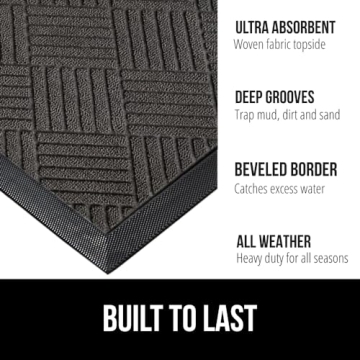 Gorilla Grip Waterproof WeatherMax Doormat All-Season