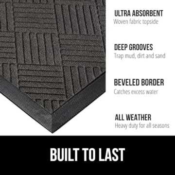 Gorilla Grip Waterproof WeatherMax Doormat All-Season