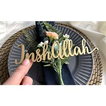 Custom InshAllah Ramadan Place Cards for Eid Dinner