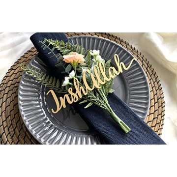 Custom InshAllah Ramadan Place Cards for Eid Dinner