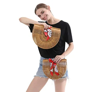 Obosoyo Handmade Bamboo Beach Handbag for Summer Style