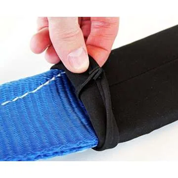 Trailhead Heavy Duty 3" x 30' Tow Recovery Strap, 30,000 Lb Breaking Strength with Adjustable Protective Sleeves, Reinforced Ends and Reusable Storage Strap - Ideal for Vehicle Recovery & Towing