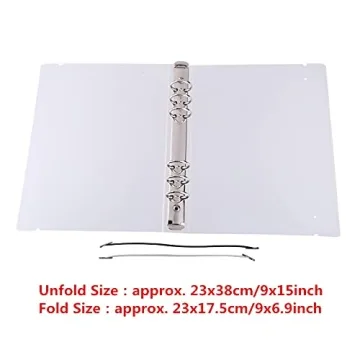 Durable A5 6 Ring Binder Cover for Stylish Organization