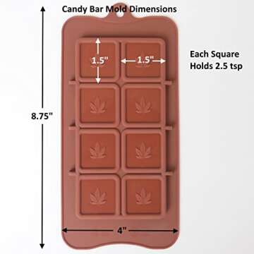 PJ BOLD Silicone Candy Molds for Creative Treats