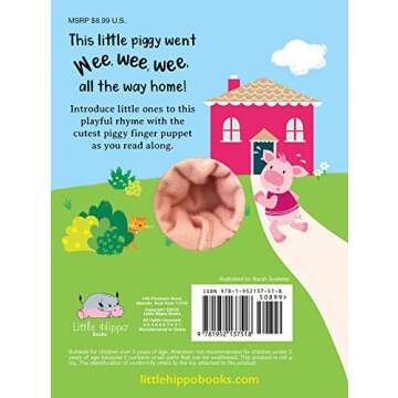 This Little Piggy - Childrens Finger Puppet Board Book - Interactive - Novelty