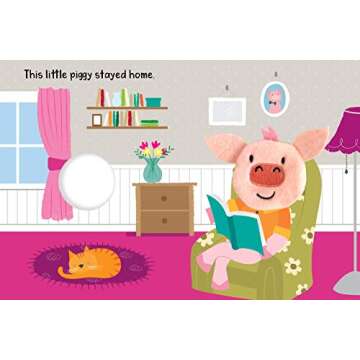 This Little Piggy - Childrens Finger Puppet Board Book - Interactive - Novelty