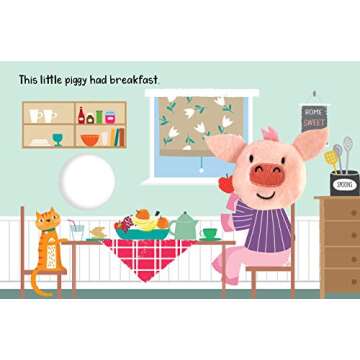 This Little Piggy - Childrens Finger Puppet Board Book - Interactive - Novelty
