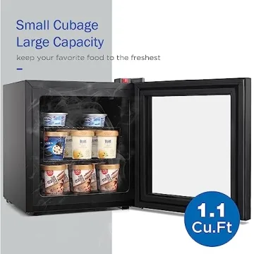 ADT Mini Freezer with Glass Door - Perfect for Drinks