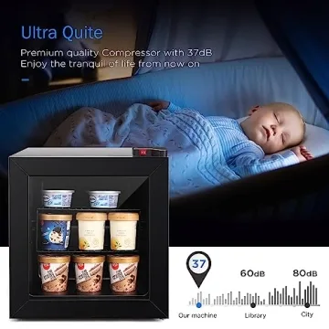 ADT Mini Freezer with Glass Door - Perfect for Drinks