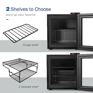 ADT Mini Freezer with Glass Door - Perfect for Drinks