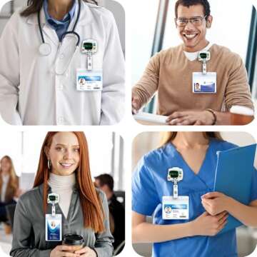 Drop The Beat Badge Reel, Funny ER ICU Nurse Badge Reel, Retractable RN Nurse Badge Holder, Cardiac Badge Reel, Nursing Student ID Badge Clip, CNA MA Medical Worker Nurse Accessories for Work