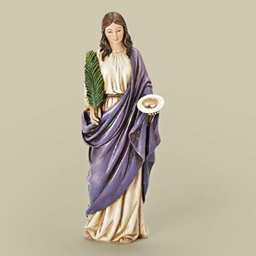 Joseph's Studio by Roman Inc., Renaissance Collection, Holy Statue Figurine, 6" H St Lucy Figure, Re...