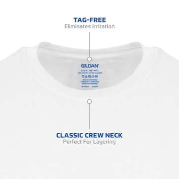 Gildan Men's Multipack Crew T-Shirts - Premium Comfort