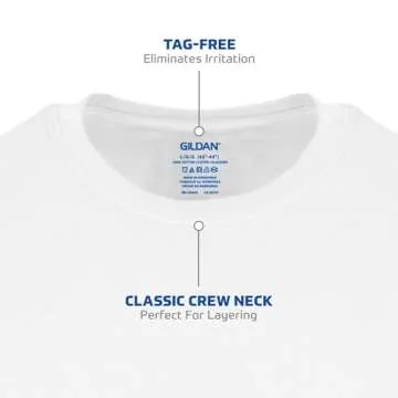 Gildan Men's Multipack Crew T-Shirts - Premium Comfort