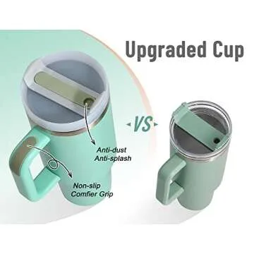 DLOCCOLD 40 oz Stainless Steel Tumbler with Handle