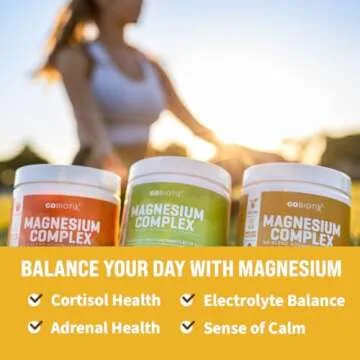 GoBiotix Magnesium Glycinate Powder - Magnesium Complex Supplement with Citrate, Malate, and Glutamine Chelate - Sugar Free, Non GMO - 420 mg per Serving - 60 Servings per Tub - Honey Citrus