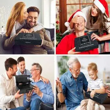 VEIYAILU Gifts for Him Husband Boyfriend Son Men Nightstand Organizer Wood Phone Docking Station Gif...