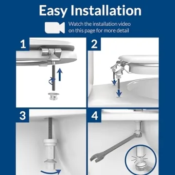 Stylish Mayfair Benton Toilet Seat with Gold Hinges