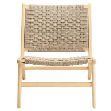 Stylish Modway Saoirse Woven Rope Lounge Chair