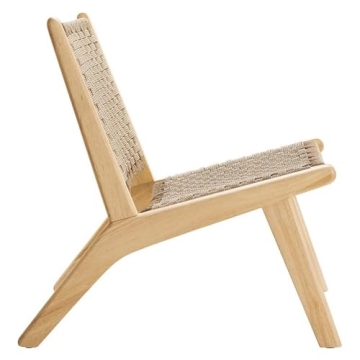Stylish Modway Saoirse Woven Rope Lounge Chair