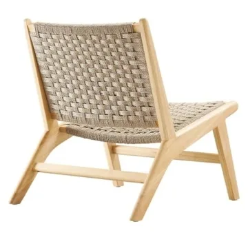 Stylish Modway Saoirse Woven Rope Lounge Chair