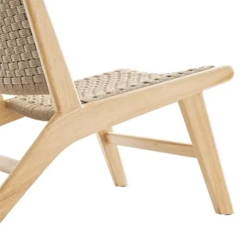 Stylish Modway Saoirse Woven Rope Lounge Chair