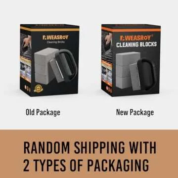 AWEASROY Heavy Duty Grill Cleaner, Grill Cleaning Bricks with Handle, Pumice Griddle Cleaning Stone Removing Stains for BBQ, Swimming Pool, Sink(4 Pack)