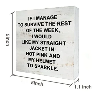 Charming Rustic Wooden Box Sign for Home and Office Decor