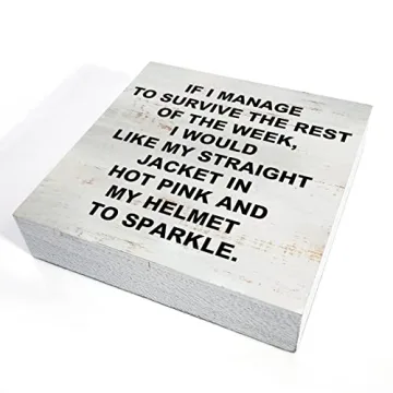 Charming Rustic Wooden Box Sign for Home and Office Decor