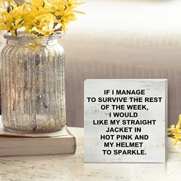 Charming Rustic Wooden Box Sign for Home and Office Decor