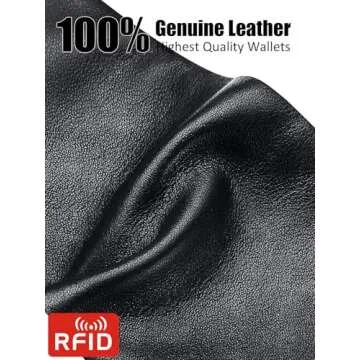 Mens Wallet Built-in Find My Real Time Tracker, 100% Genuine Leather RFID Blocking Classic Bifold Wallet for Men Upgrade Replacement for AirTag Wallet Credit Card Holder Smart Wallet for Men Black