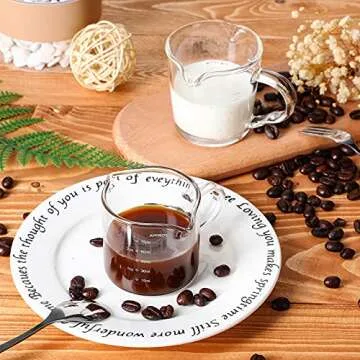 Double Spouts Measuring Triple Pitcher Set for Baristas