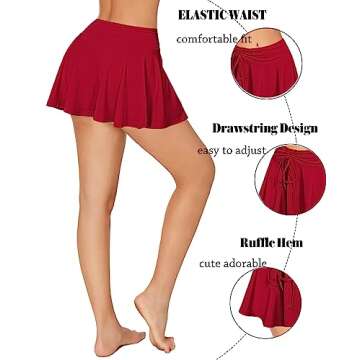 Avidlove Sexy Ruffled Mini Skirt for Women